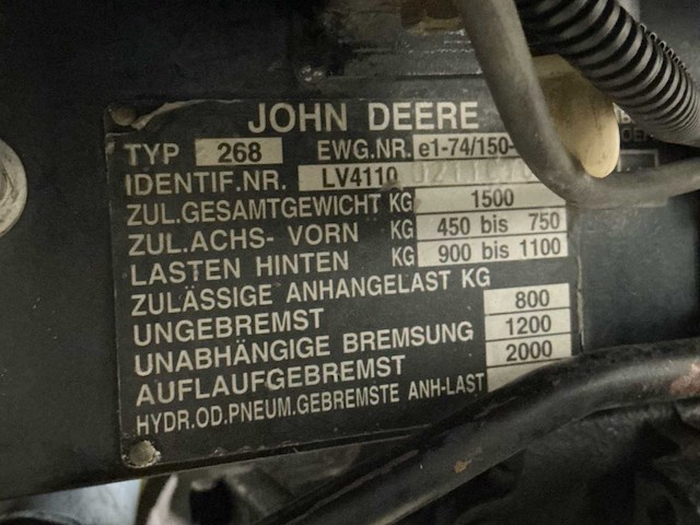 John deere 4110 4wd minitractor - afbeelding 22 van  23