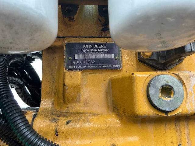 John deere 6068hfg82 6-cilinder dieselmotor met stamford alternator - afbeelding 14 van  20