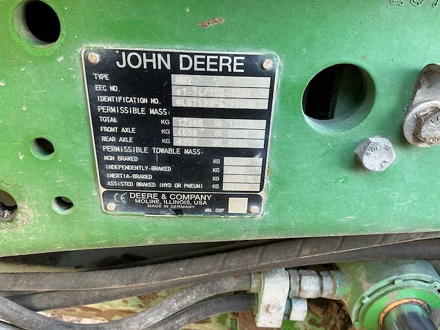 John deere 7530 4 wheel drive tractor 2008 - afbeelding 1 van  7