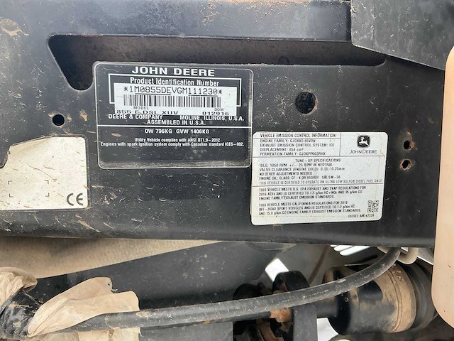 John deere 855d gator atv - afbeelding 27 van  33