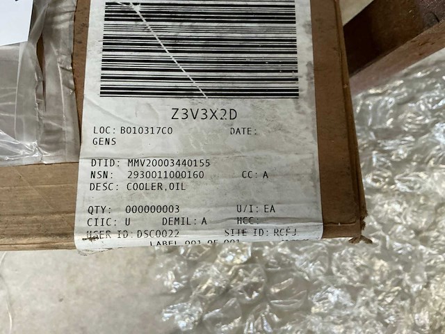 John deere ar55394 oliekoeler (3x) - afbeelding 5 van  6