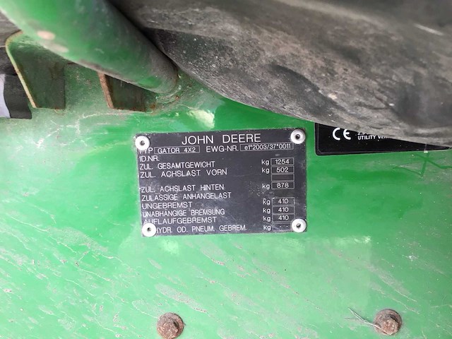 John deere gator 4x2 elektrowagen - afbeelding 7 van  16