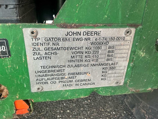 John deere gator 6x4 diesel - afbeelding 5 van  31