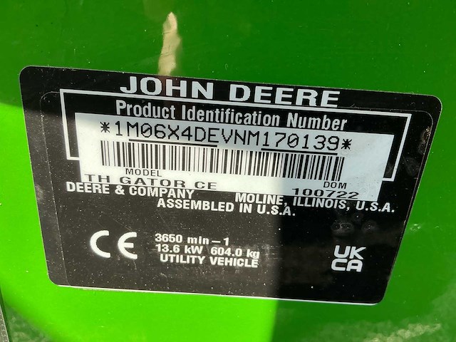 John deere gator terrein voertuig met aanhangwagen - afbeelding 31 van  37