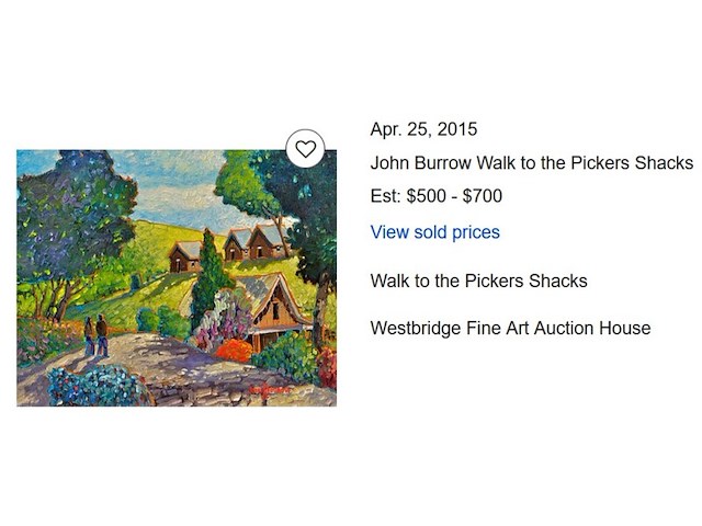 John h burrow (1955 - ) 'walk to the pickers snacks' - afbeelding 5 van  5