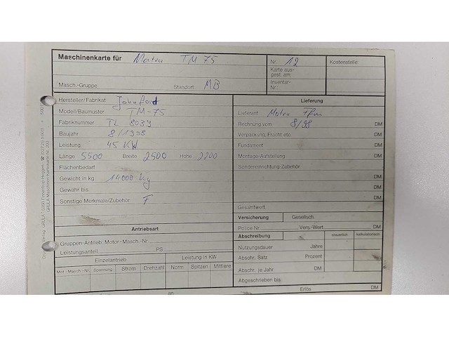 Johnfort matra - tm-75 - cnc lathe - 1998 - afbeelding 5 van  10