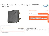 Johnson controls p266eca-1k ventilatorregelaar 0-35bar 230vac 8amp 1 triac - afbeelding 2 van  5