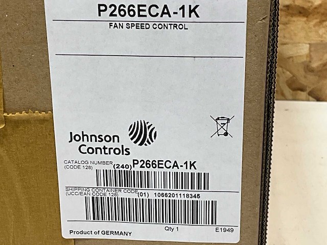 Johnson controls p266eca-1k ventilatorregelaar 0-35bar 230vac 8amp 1 triac - afbeelding 5 van  5