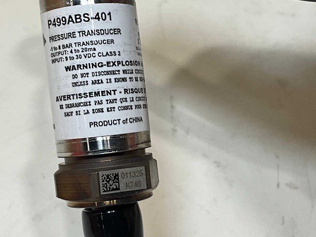 Johnson controls p499abs-401c drukopnemer -1/8 bar 4..20ma 1/4" sae male k. 2mtr - afbeelding 4 van  5