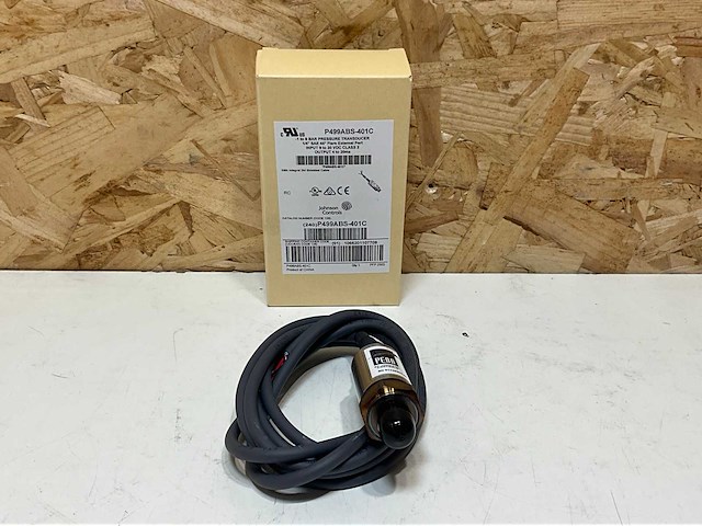 Johnson controls p499abs-401c drukopnemer -1/8 bar 4..20ma 1/4" sae male k. 2mtr - afbeelding 1 van  5