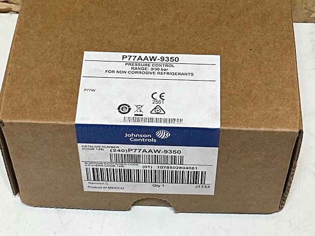 Johnson controls p77aaw-9350 pressostaat 3-30 bar diff 3 5-12 bar style 5 ped (2x) - afbeelding 9 van  9