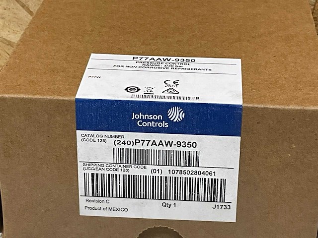 Johnson controls p77aaw-9350 pressostaat 3-30 bar diff 3 5-12 bar style 5 ped (2x) - afbeelding 8 van  9