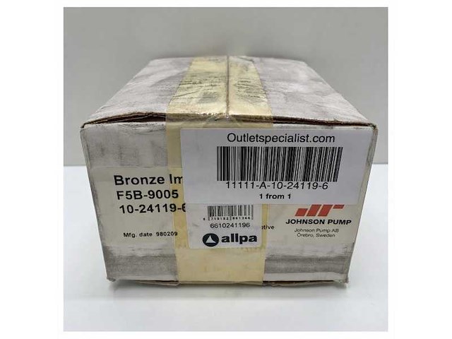 Johnson spx flow f5b-9005 bronze impeller koelwaterpomp flensmontage - afbeelding 3 van  3