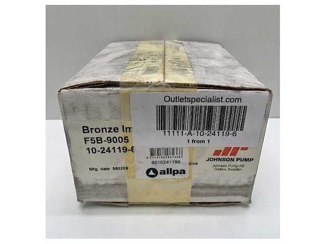 Johnson spx flow f5b-9005 bronze impeller koelwaterpomp flensmontage - afbeelding 4 van  4