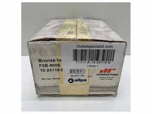 Johnson spx flow f5b-9005 bronze impeller koelwaterpomp flensmontage - afbeelding 2 van  2