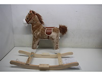 Johntoy hobbelpaard beige met geluid - afbeelding 2 van  3
