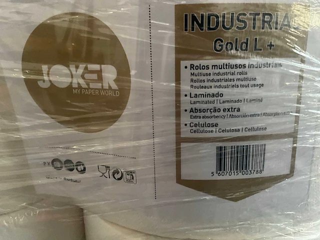 Joker gold + - industrieel poetspapier - papierrol (24x) - afbeelding 3 van  5
