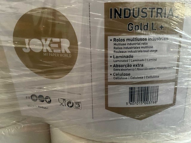 Joker gold + - industrieel poetspapier - papierrol (2x) - afbeelding 3 van  5