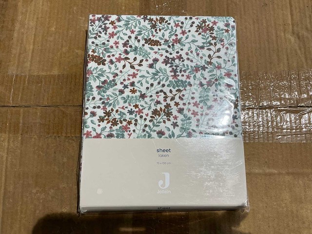 Jollein 75x100cm baby wieg laken (42x) - afbeelding 1 van  1