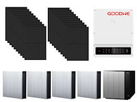 Jolywood - set van 20 zonnepanelen (455 wp) - hybride omvormer - 17,2 kwh batterij