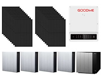 Jolywood - set van 24 zonnepanelen (455 wp) - hybride omvormer - 17,2 kwh batterij