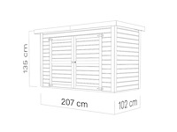 Jonathan - 2.11m2 - prefab berging/tuinhuis - afbeelding 2 van  5