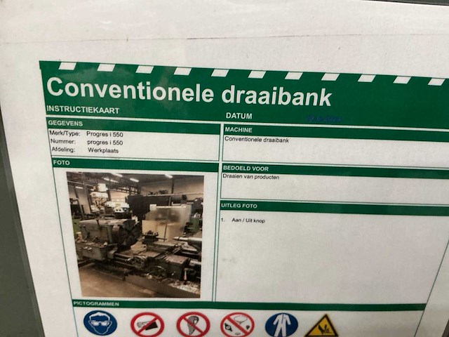 Jones & lamson progress i-550 heavy-duty draaibank - afbeelding 9 van  25