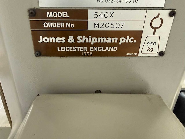 Jones & shipman - 540x - belt grinding machines - afbeelding 2 van  13