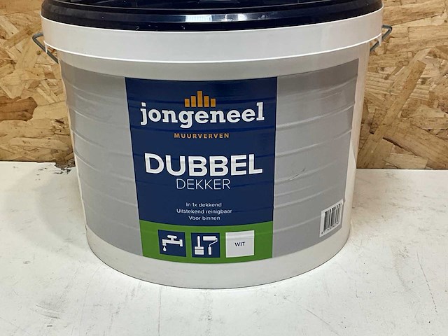 Jongeneel muurverf 10l wit voor binnen (2x) - afbeelding 1 van  5