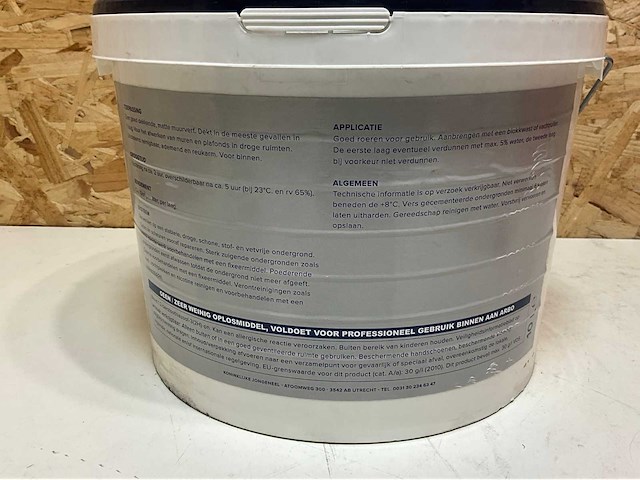 Jongeneel muurverf ral 9010 10l (4x) - afbeelding 4 van  4