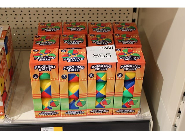 Jongleerballen, 12 dozen á drie stuks. - afbeelding 1 van  2
