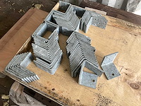 Jonkers hoekblikken - 120x100x80 mm - gegalvaniseerd - bouwmateriaal (68x) - afbeelding 2 van  8