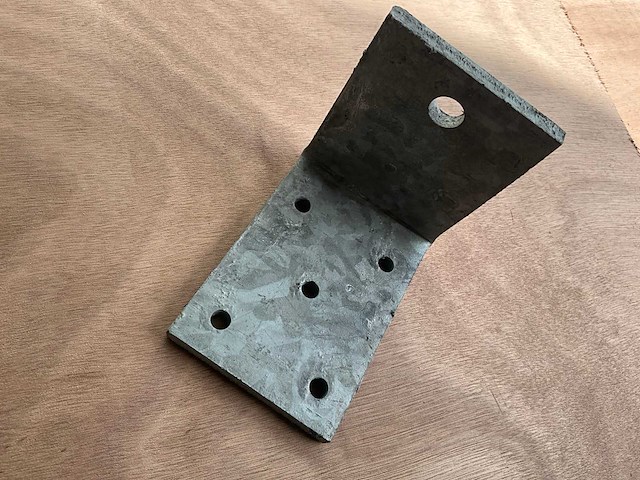 Jonkers hoekblikken - 120x100x80 mm - gegalvaniseerd - bouwmateriaal (68x) - afbeelding 4 van  8