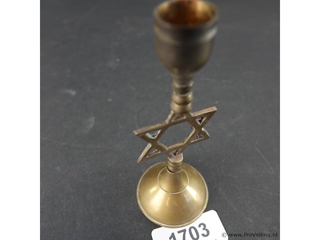 Joodse kandelaar - afbeelding 2 van  5