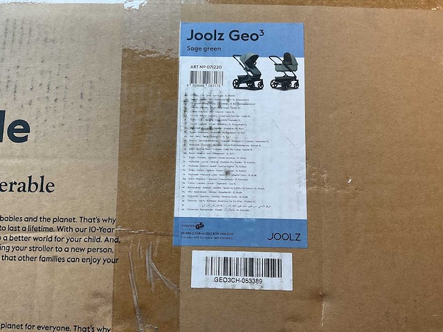 Joolz - geo³ - kinderwagen - sage green - afbeelding 2 van  2