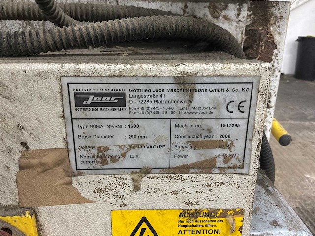 Joos - 2008 - büma - borstelmachine - afbeelding 9 van  9