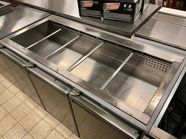 Jordao - estatica 800 3p sls - koelwerkbank met koelbak - afbeelding 4 van  10