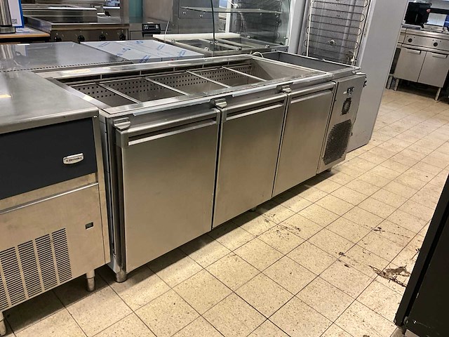 Jordao - estatica 800 3p sls - koelwerkbank met koelbak - afbeelding 1 van  9