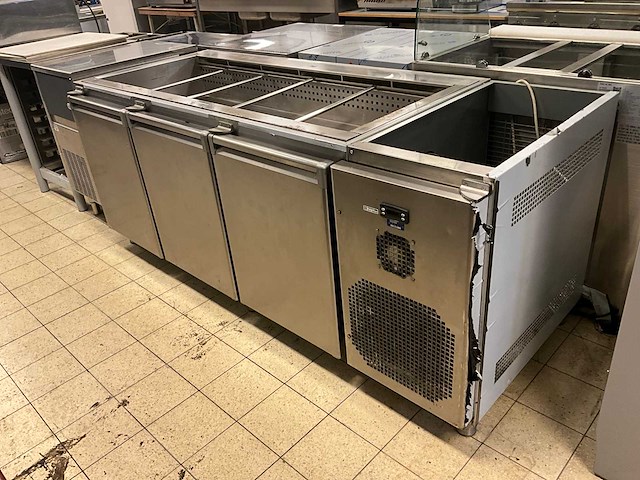 Jordao - estatica 800 3p sls - koelwerkbank met koelbak - afbeelding 2 van  9