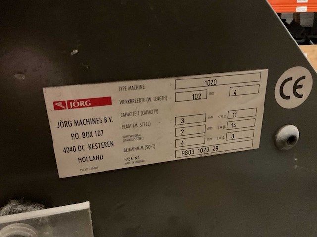 Jörg 1020 uithoeker - afbeelding 4 van  4