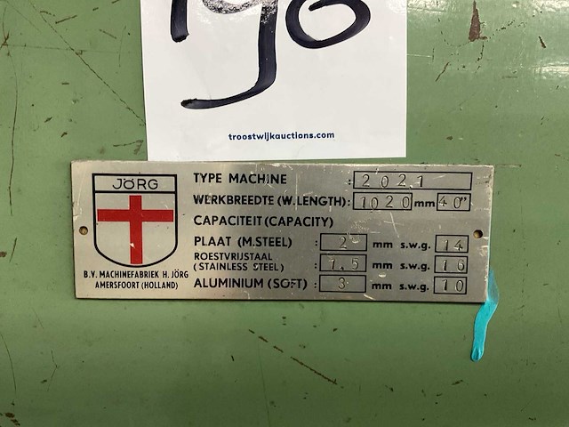 Jörg 2021 vingerzetbank, handbediend - afbeelding 6 van  6