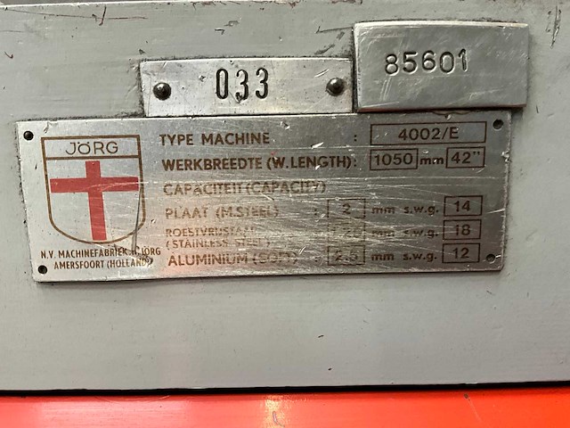 Jorg 4002/e guillotineschaar - afbeelding 6 van  6