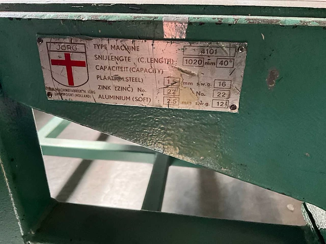 Jorg 4101 handmatig guillotineschaar - afbeelding 1 van  5