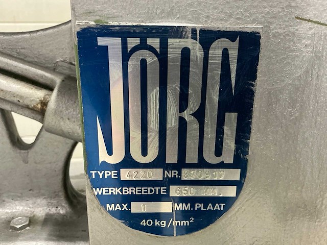 Jorg 4220 profielbuigmachine - afbeelding 4 van  4