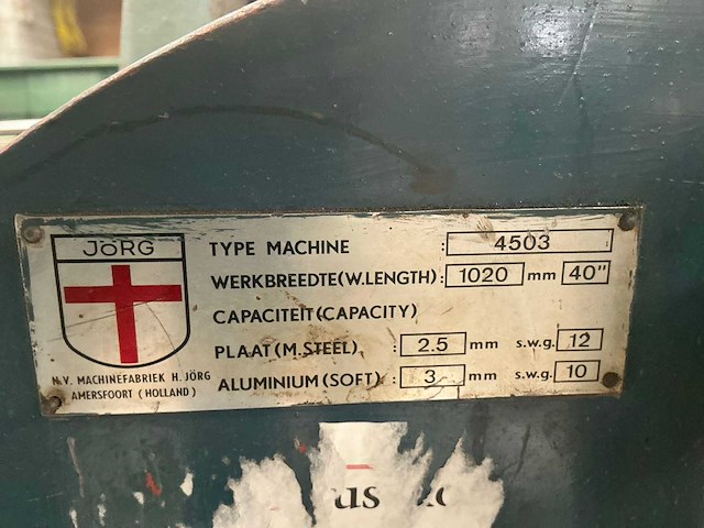 Jorg 4503 plaatwals - afbeelding 8 van  8