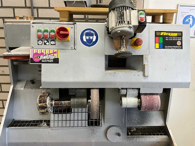 Jos america flexam hardo gecombineerde trim-, schuur- en polijstmachines v.v. pneumatische afzuigklep - afbeelding 2 van  7