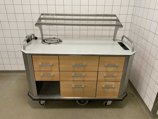 Jos ten berg - mark ll - elektrisch aangedreven gekoelde serveerwagen - afbeelding 2 van  11