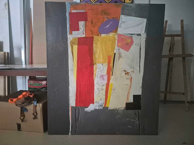 Jos verwiel - acryl op doek - 130 x 160 - afbeelding 2 van  5