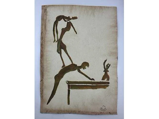 Joseph beuys - inkt op papier -50 x 40 - afbeelding 3 van  4