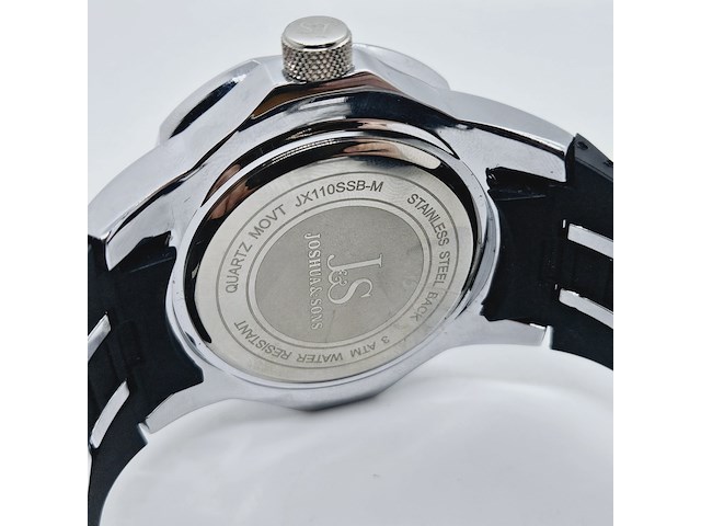 Joshua & sons jx110ssb-m herenhorloge - afbeelding 6 van  6
